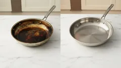 Bästa tipsen för att få stekpannan skinande ren igen